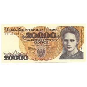 20.000 złotych 1989, seria AK