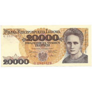 20.000 złotych 1989, seria G