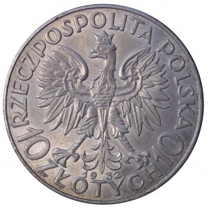 10 złotych 1932, bez znaku