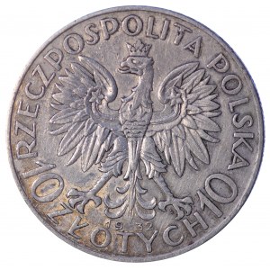 10 złotych 1932, ze znakiem
