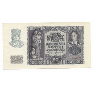 20 złotych 1940, Seria G