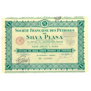 Societe Francaise des Petroles de Silva Plana, 200 franków