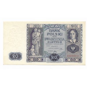 20 złotych 1936, Seria AX