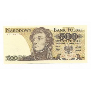 500 złotych 1976, seria AS - rzadki