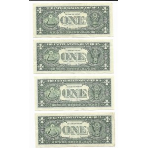 Zestaw, 1 dolar 4 sztuki (1999, 2 x 2003, 2006)