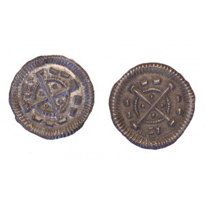 Węgry, 2 x denar Bela II Ślepy 1131-1141