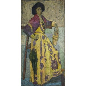 Artysta nieokreślony, XX w., Portret kobiety z parasolką 