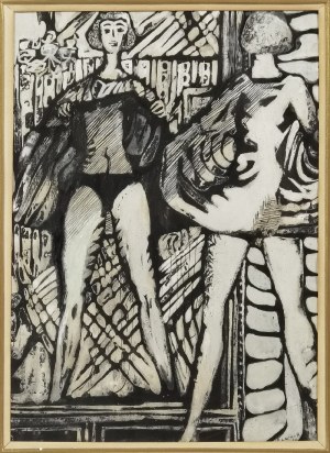 Zdzisław LACHUR (1920-2007), Przed lustrem, 1959