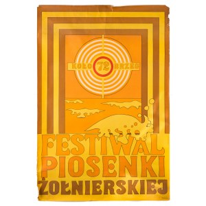 Plakat Kołobrzeg 1972 - Festiwal Piosenki Żołnierskiej - proj. Baryżewski