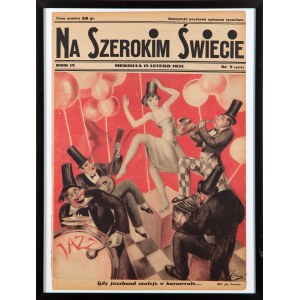 Okładka pisma Na szerokim świecie - proj. Jan SZANCER (1902-1973)