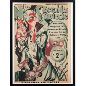 Okładka pisma Na szerokim świecie - proj. Stanisław RACZYŃŚKI (1903-1982)