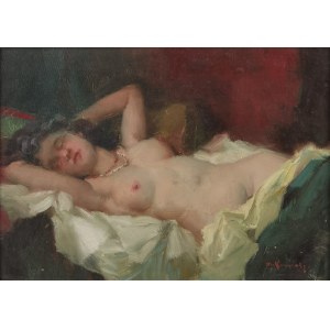 Marcel KRASICKY (1898-1968), Nude of a Lying Woman