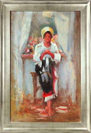 Lucjan JAGODZIŃSKI (1897-1971), Dziewczyna wiejska, 1937
