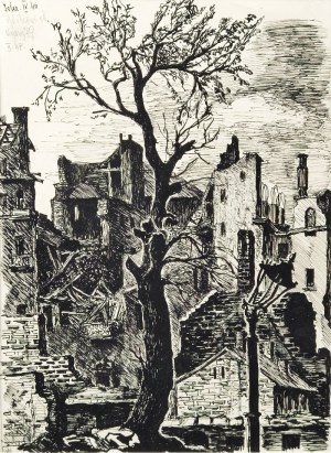 Maria HISZPAŃSKA-NEUMANN - Mysz (1917-1980), Ruiny miasta, 1946