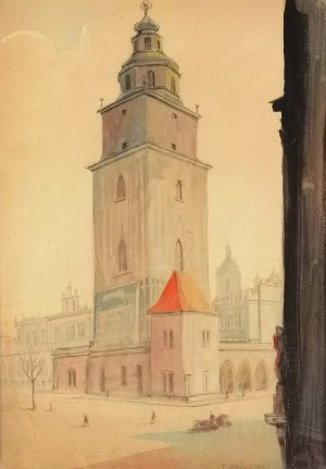 Tadeusz WAŚKOWSKI (1883-1960), Ratusz w Krakowie