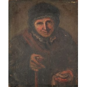 Malarz nieokreślony, XIX w., Stara kobieta