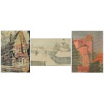 Karol FRYCZ, Stefan FILIPKIEWICZ, Stanisław KAMOCKI, Zestaw 3 grafik z teki: Kraków, 1911