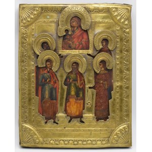 Ikona - Sobór Jana Chrzciciela z Matką Boską, w okładzie