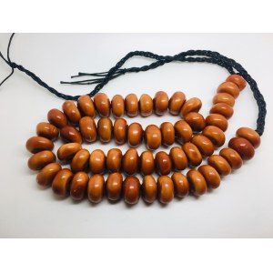 Stunning Unique Antique Moroccan Amber Necklace made from Doughnut shaped Moroccan Amber beads
