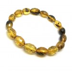 Unique and Staggering Amber Bracelet made from Olive shaped Amber beads