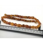 Marvellous Unique Vintage Amber Necklace made from Hand Carved Amber beads