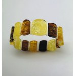 Unique and Impressive Amber Bracelet made from Plate like Amber beads