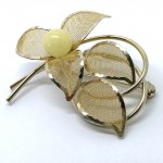 Unique and Stunning Amber Brooch