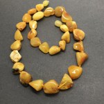 Phenomenal Vintage Amber Necklace made from Natural shaped Amber beads