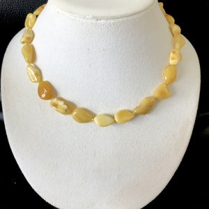 Alluring Amber Necklace made from Natural shaped Amber beads