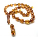 Astonishing Amber Tesbih made from Olive shaped Amber beads