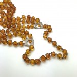 Splendid Amber Necklace made from Hand Carved Amber beads