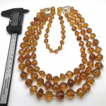 Splendid Amber Necklace made from Hand Carved Amber beads