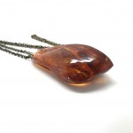 Phenomenal Vintage Amber Pendant shaped like a Drop