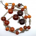 Fascinating Vintage Amber Necklace made from Round Amber beads