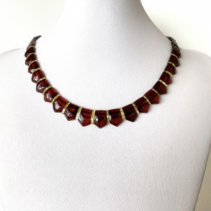 Unique and Grand Amber Cleopatra necklace
