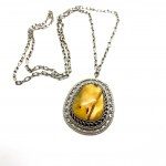 Splendid Amber Pendant shaped like an Ornament