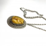 Splendid Amber Pendant shaped like an Ornament