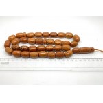 Antique Amber Tesbih made from Barrel shaped Amber beads