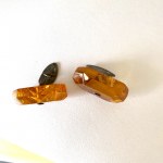 Staggering Unique Vintage Amber Cufflinks
