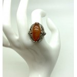 Marvellous Unique Vintage Amber Ring