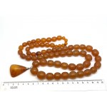 Marvellous Unique Vintage Amber Necklace made from Oval shaped Amber beads