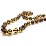 Staggering Amber Necklace made from Hand Carved Amber beads
