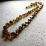Staggering Amber Necklace made from Hand Carved Amber beads