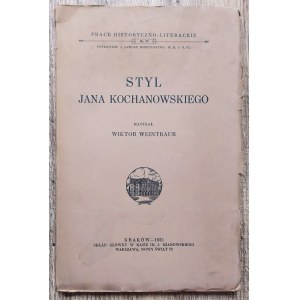 Weintraub Wiktor • Styl Jana Kochanowskiego