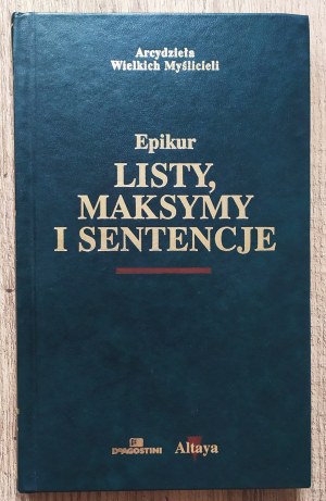 Epikur • Listy, maksymy i sentencje