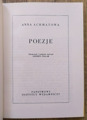 [Biblioteka Poetów] Achmatowa Anna • Poezje