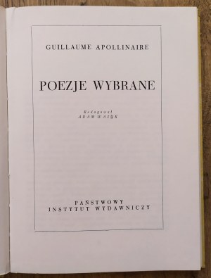 [Biblioteka Poetów] Apollinaire • Poezje wybrane