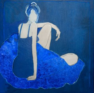 Joanna Sarapata, Ecole de Paris - dark blue, 2021