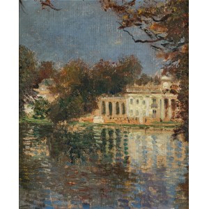 Henryk Dietrich (1889-1948) (atrybuowany), Łazienki. Pałac na wodzie