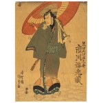 Utagawa Kunisada (1786-1865), Samuraj z parasolem, 1825-1842